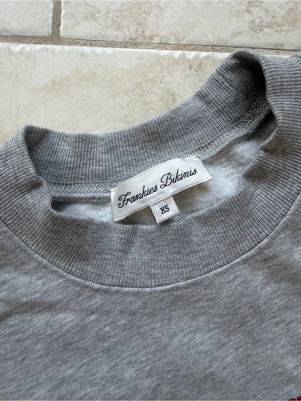 FRANKIES BIKINIS Grey Travel Day Crewneck Pullover Set - Picture 3 of 6